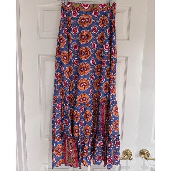 Summer Street Women’s Printed Long Ruffle Skirt - Picture 2 of 6